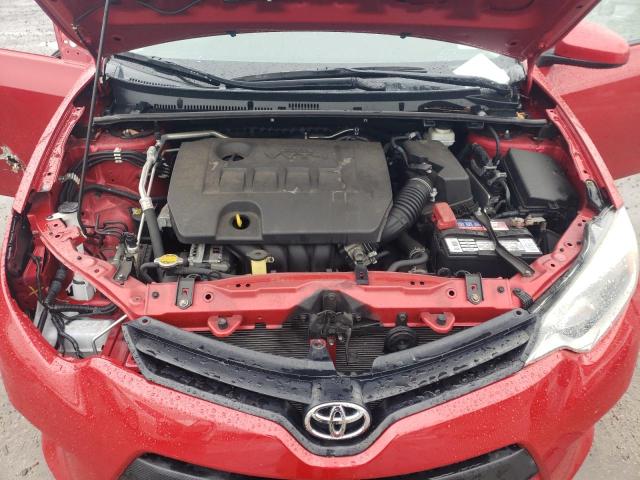 5YFBURHE2EP053118 - 2014 TOYOTA COROLLA L RED photo 11