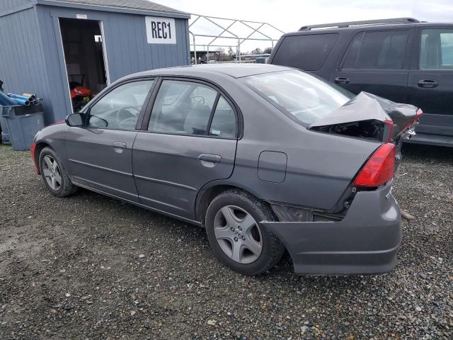 2HGES25744H552038 - 2004 HONDA CIVIC EX GRAY photo 2