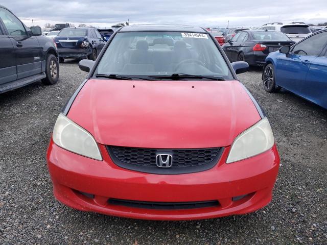 2HGES25744H552038 - 2004 HONDA CIVIC EX GRAY photo 5