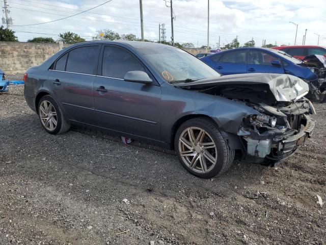 5NPEU46F19H520026 - 2009 HYUNDAI SONATA SE BLUE photo 4