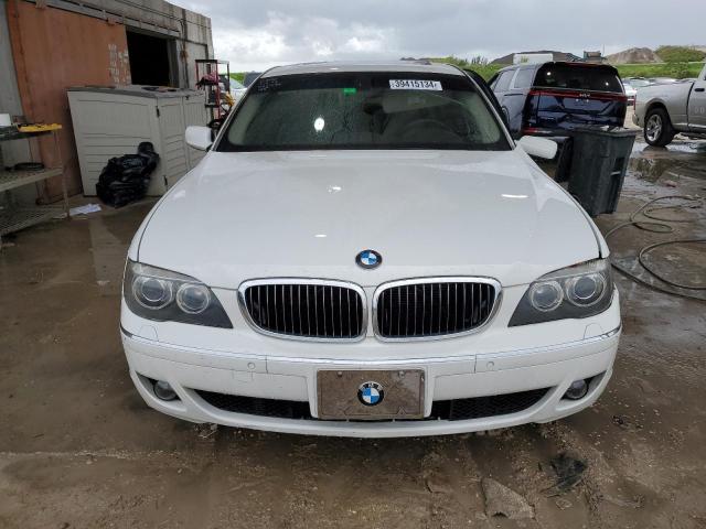 WBAHN83528DT87730 - 2008 BMW 750 LI WHITE photo 5