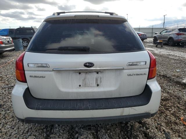 4S4BP61C077332419 - 2007 SUBARU LEGACY OUTBACK 2.5I WHITE photo 6