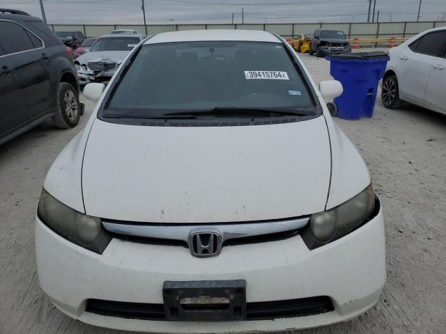 2HGFA16587H508787 - 2007 HONDA CIVIC LX WHITE photo 5