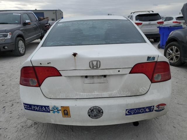 2HGFA16587H508787 - 2007 HONDA CIVIC LX WHITE photo 6