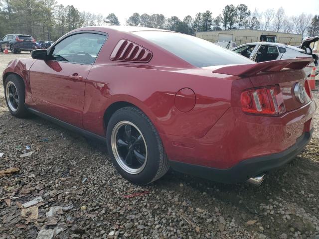 1ZVBP8AM5C5273976 - 2012 FORD MUSTANG BURGUNDY photo 2