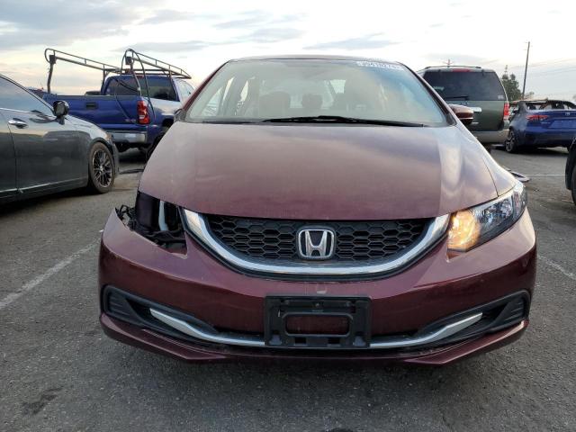 19XFB2F59EE222960 - 2014 HONDA CIVIC LX BURGUNDY photo 5