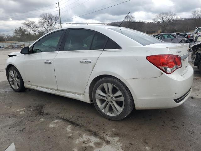 1G1PG5SB7F7138648 - 2015 CHEVROLET CRUZE LTZ WHITE photo 2