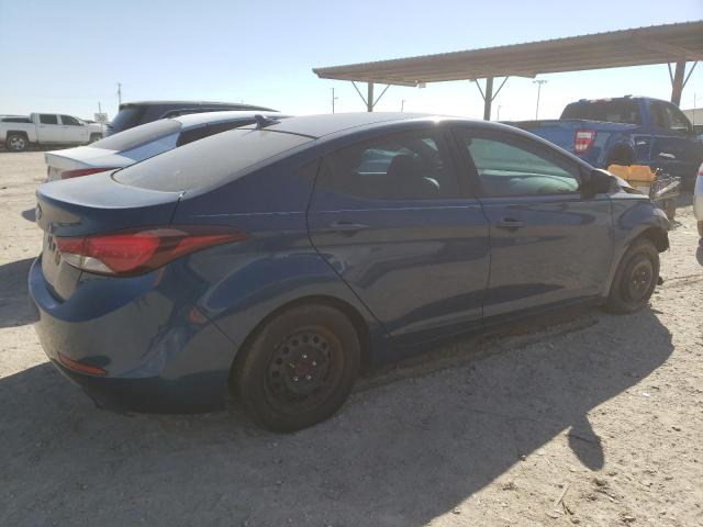 KMHDH4AE3EU135965 - 2014 HYUNDAI ELANTRA SE BLUE photo 3