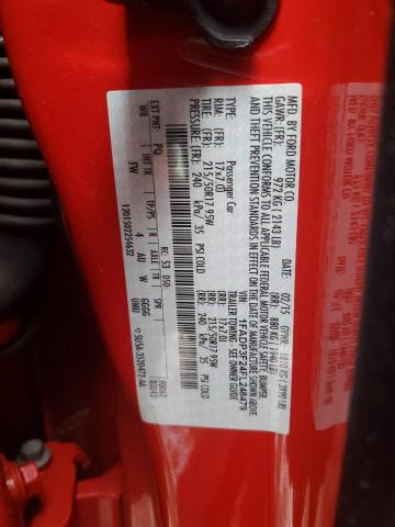 1FADP3F24FL248479 - 2015 FORD FOCUS SE RED photo 12