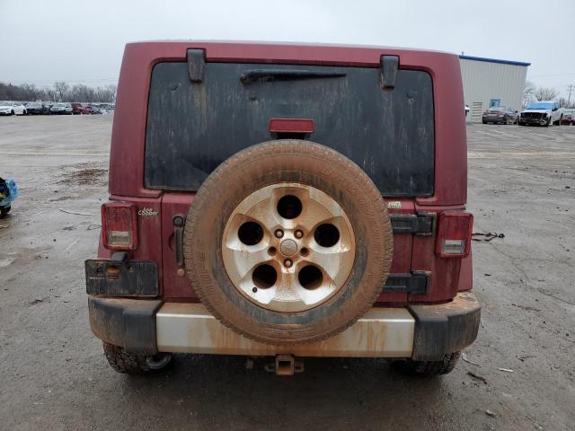 1C4AJWBG7DL551030 - 2013 JEEP WRANGLER SAHARA BURGUNDY photo 6