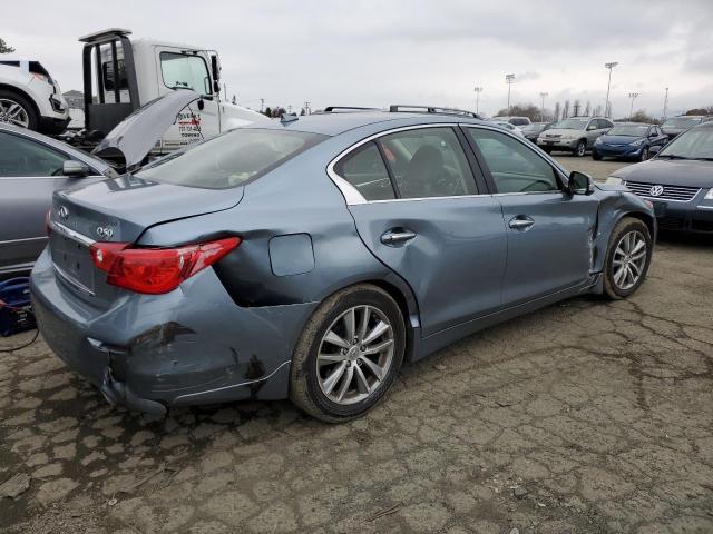 JN1BV7AP6EM682979 - 2014 INFINITI Q50 BASE BLUE photo 3