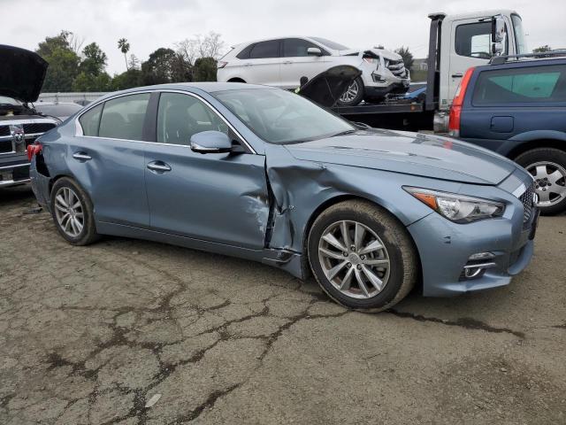 JN1BV7AP6EM682979 - 2014 INFINITI Q50 BASE BLUE photo 4