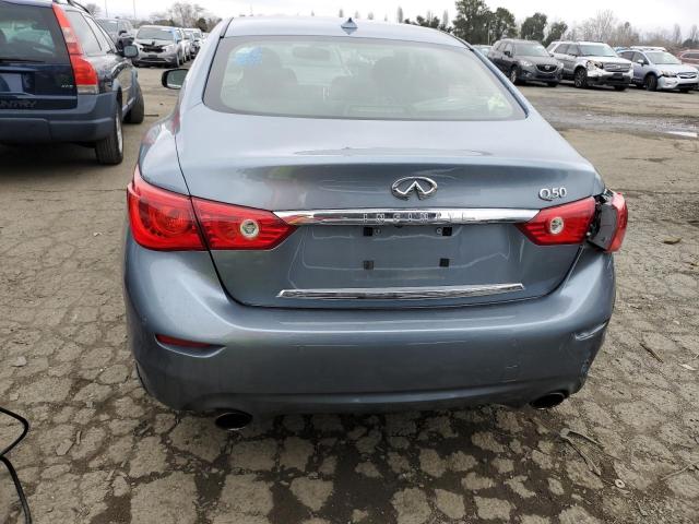 JN1BV7AP6EM682979 - 2014 INFINITI Q50 BASE BLUE photo 6