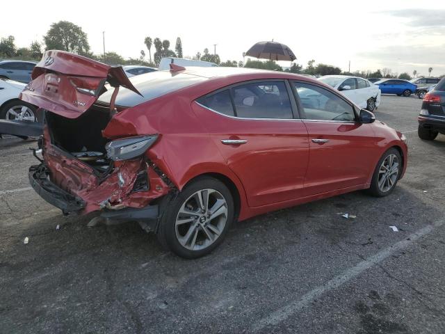 5NPD84LF9HH029495 - 2017 HYUNDAI ELANTRA SE RED photo 3