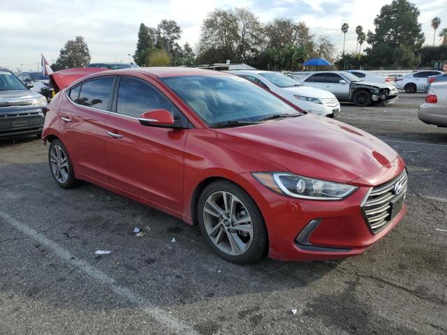 5NPD84LF9HH029495 - 2017 HYUNDAI ELANTRA SE RED photo 4