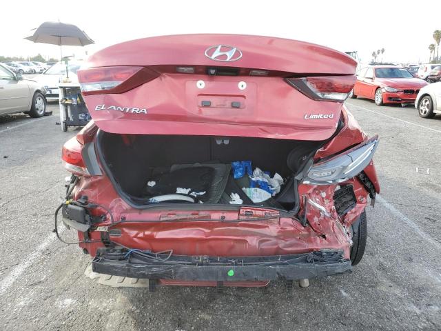 5NPD84LF9HH029495 - 2017 HYUNDAI ELANTRA SE RED photo 6