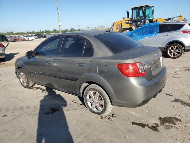 KNADH4A30B6749176 - 2011 KIA RIO BASE GRAY photo 2