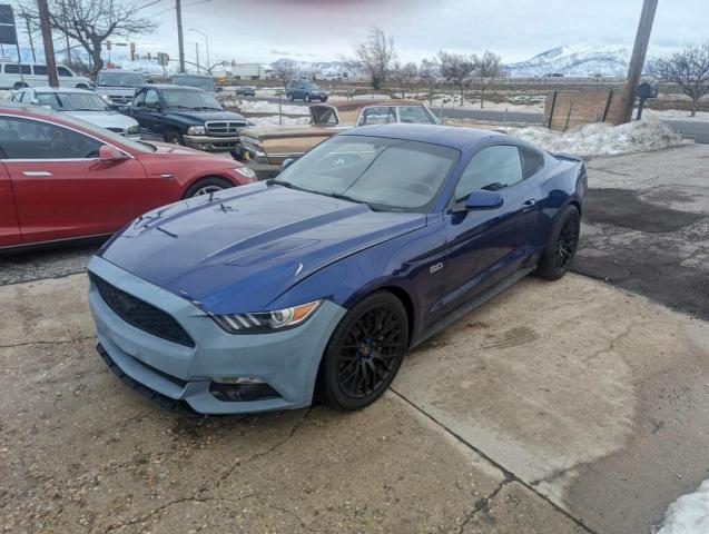 1FA6P8CFXG5301169 - 2016 FORD MUSTANG GT BLUE photo 2