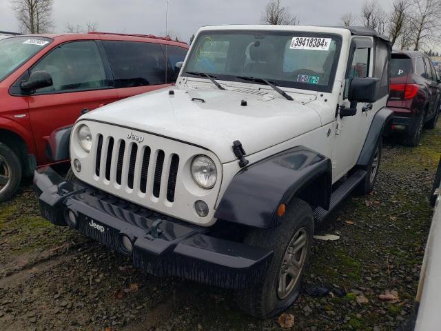 1C4AJWAGXFL641714 - 2015 JEEP WRANGLER SPORT WHITE photo 1