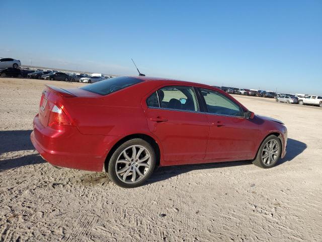 3FAHP0HA5CR320128 - 2012 FORD FUSION SE RED photo 3