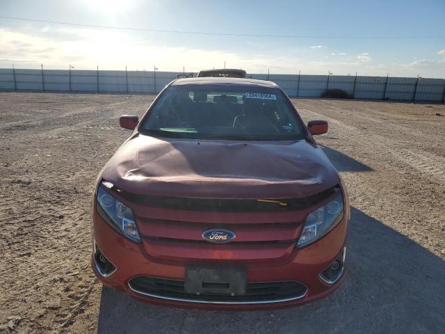 3FAHP0HA5CR320128 - 2012 FORD FUSION SE RED photo 5