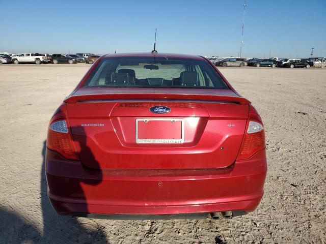 3FAHP0HA5CR320128 - 2012 FORD FUSION SE RED photo 6