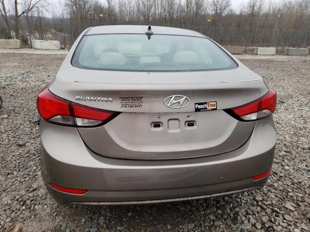 5NPDH4AE0EH462354 - 2014 HYUNDAI ELANTRA SE CREAM photo 6