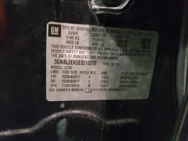 3GNAL2EK5ES510210 - 2014 CHEVROLET CAPTIVA LS 黑色 照片 13