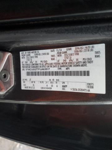 1FMCU0G77FUA63517 - 2015 FORD ESCAPE SE GRAY photo 13