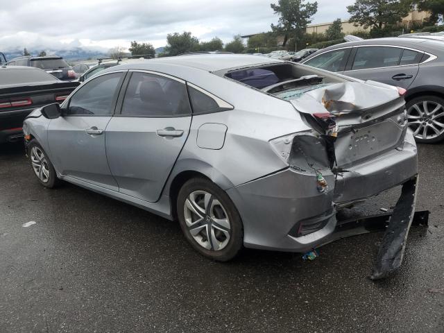 2HGFC2F50JH564763 - 2018 HONDA CIVIC LX SILVER photo 2