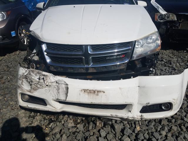 1C3CDZEG8CN258709 - 2012 DODGE AVENGER SXT WHITE photo 7