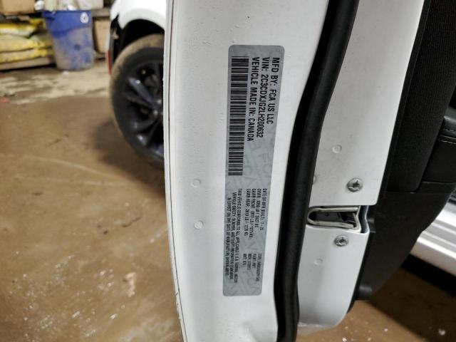 2C3CDXJG2LH200632 - 2020 DODGE CHARGER SXT WHITE photo 13