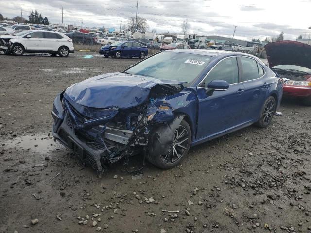 4T1G11BK9PU077187 - 2023 TOYOTA CAMRY SE NIGHT SHADE BLUE photo 1