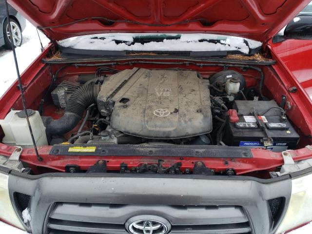 5TEUU4EN8AZ717216 - 2010 TOYOTA TACOMA ACCESS CAB Қызыл фото 11