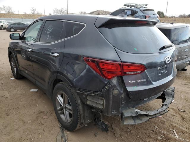 5XYZT3LB4HG468249 - 2017 HYUNDAI SANTA FE S GRAY photo 2