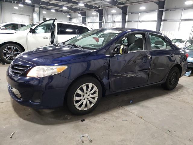 2T1BU4EE1DC078016 - 2013 TOYOTA COROLLA BASE BLUE photo 1