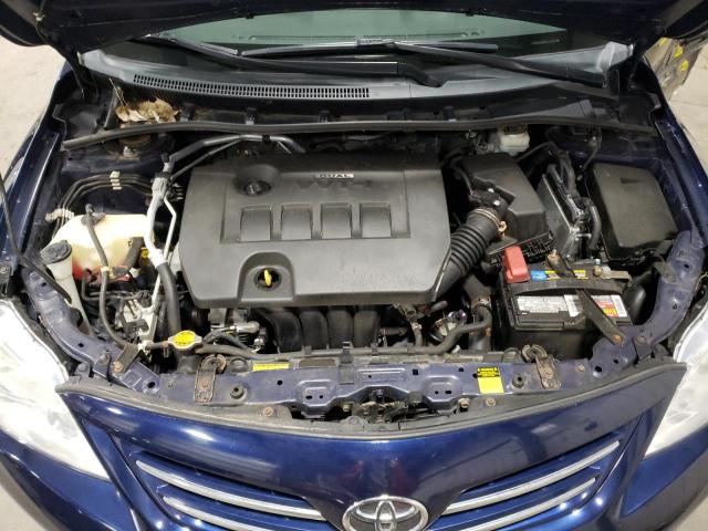 2T1BU4EE1DC078016 - 2013 TOYOTA COROLLA BASE BLUE photo 11
