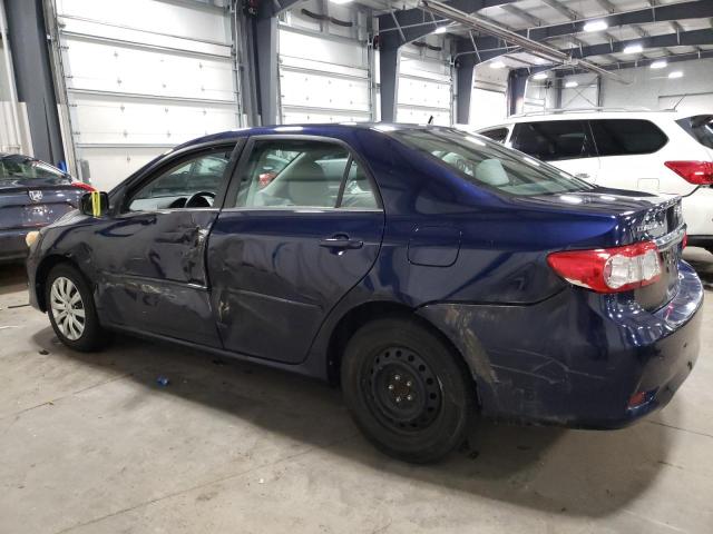 2T1BU4EE1DC078016 - 2013 TOYOTA COROLLA BASE BLUE photo 2