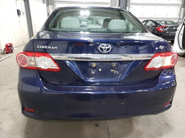 2T1BU4EE1DC078016 - 2013 TOYOTA COROLLA BASE BLUE photo 6