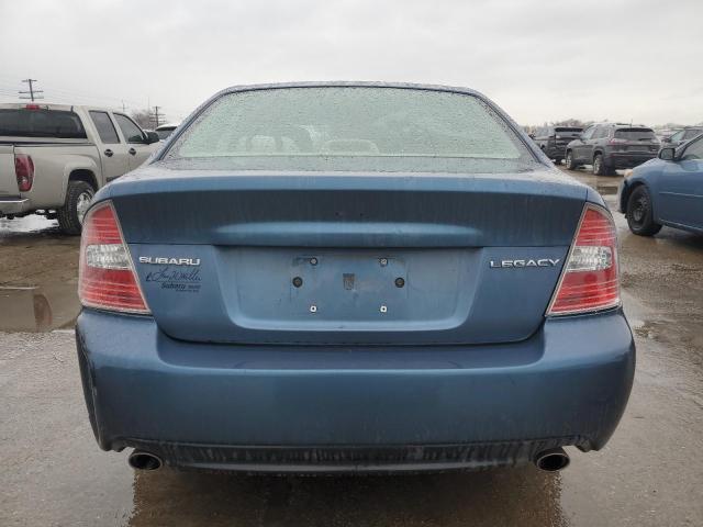 4S3BL616767211315 - 2006 SUBARU LEGACY 2.5I BLUE photo 6