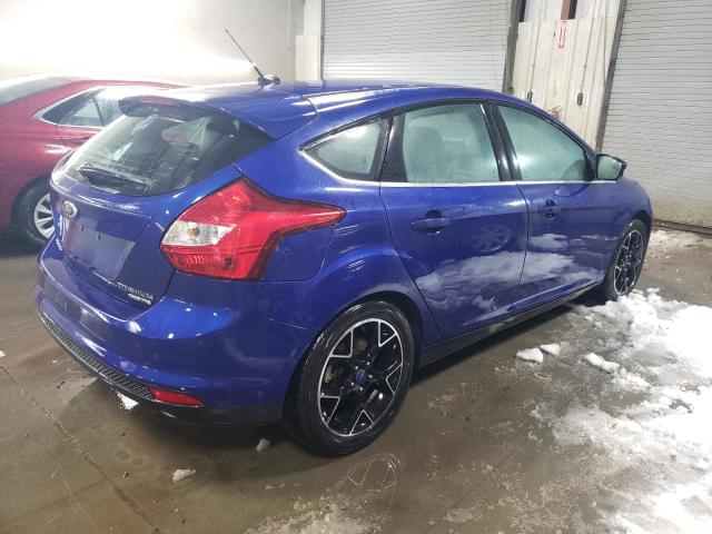 1FAHP3N22CL390800 - 2012 FORD FOCUS TITANIUM BLUE photo 3