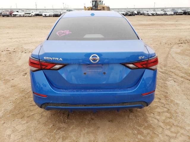 3N1AB8CV9NY295636 - 2022 NISSAN SENTRA SV BLUE photo 6