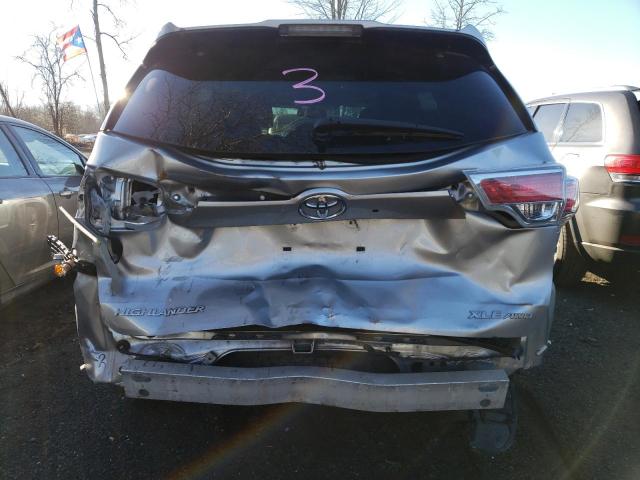 5TDJKRFHXGS303116 - 2016 TOYOTA HIGHLANDER XLE Gümüş foto 6