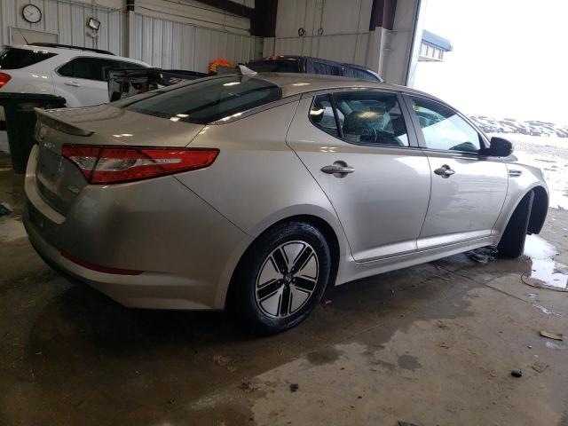 KNAGM4ADXC5035015 - 2012 KIA OPTIMA HYBRID GRAY photo 3