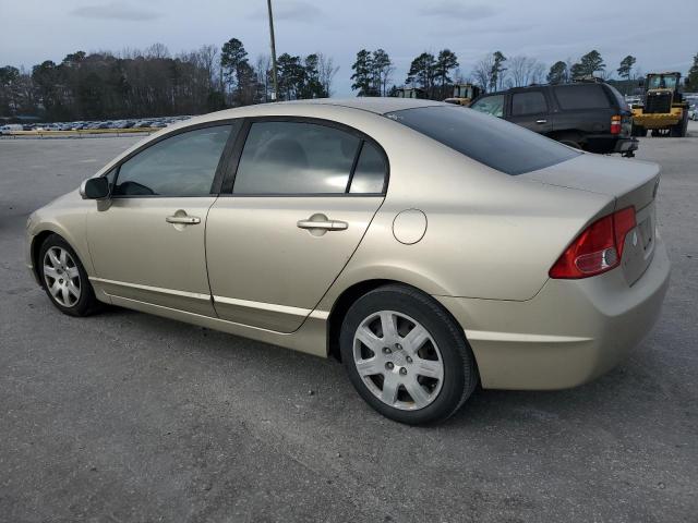 1HGFA16518L095664 - 2008 HONDA CIVIC LX GOLD photo 2