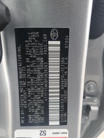 4T1T11AK9PU826263 - 2023 TOYOTA CAMRY SE NIGHT SHADE SILVER photo 13