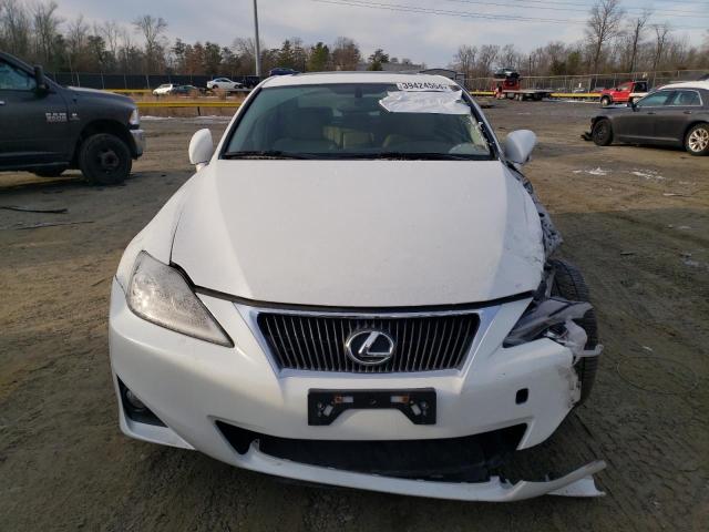 JTHBF5C2XB5148839 - 2011 LEXUS IS 250 WHITE photo 5