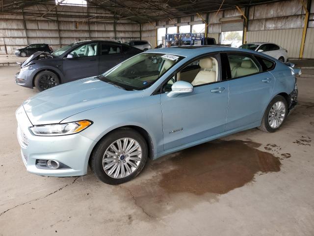 3FA6P0LU9DR219457 - 2013 FORD FUSION SE HYBRID BLUE photo 1