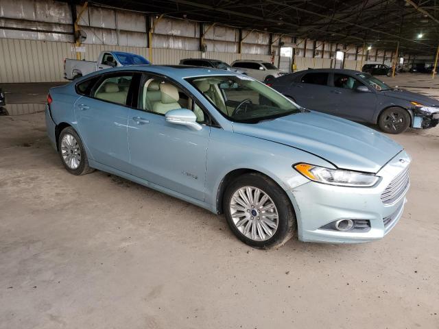 3FA6P0LU9DR219457 - 2013 FORD FUSION SE HYBRID BLUE photo 4