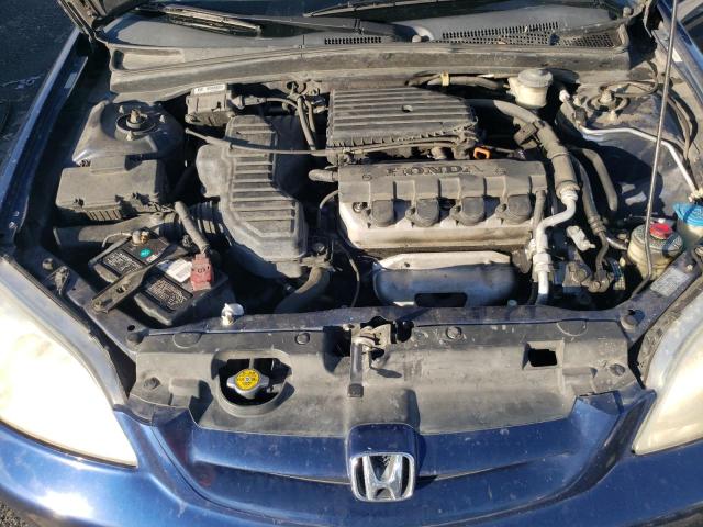 1HGEM22583L078027 - 2003 HONDA CIVIC LX BLUE photo 11